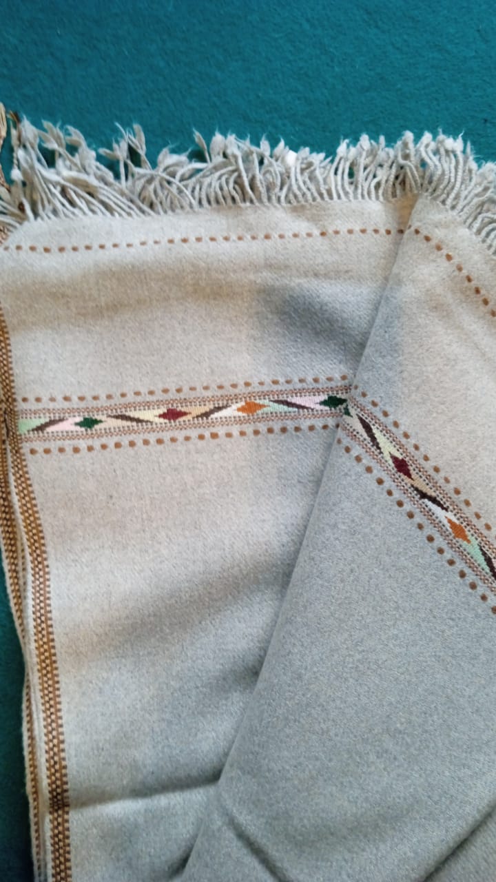 Cashmere Gray Mohair Premium Woolen Shawl for Men - Handmade - Chitral Wool