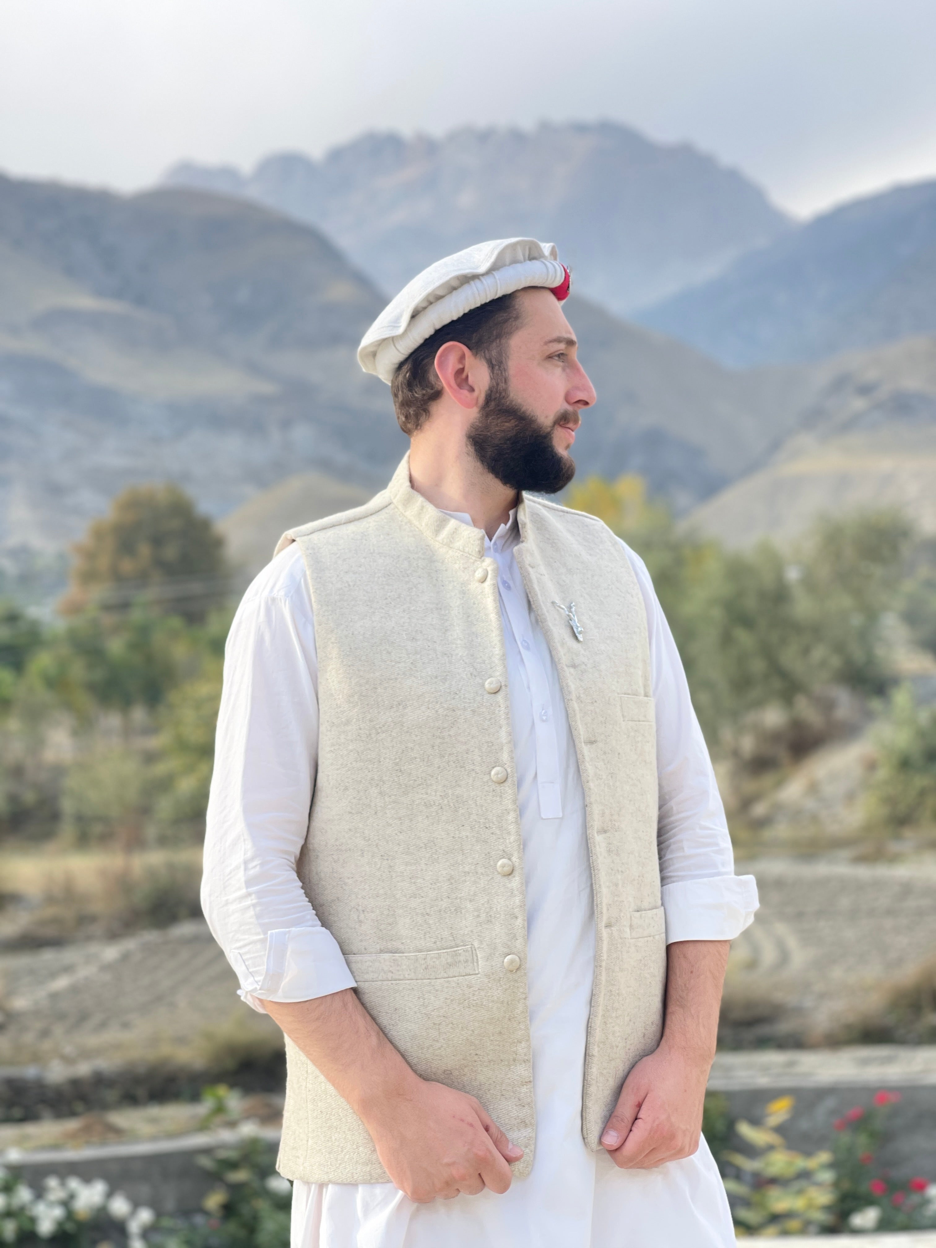 Premium Woolen Waistcoat for Men Handmade - Main Image