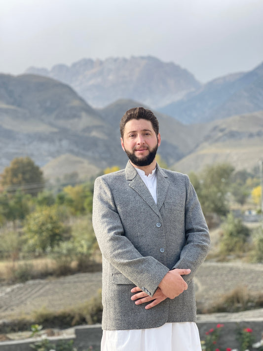 grey woolen blazer/coat