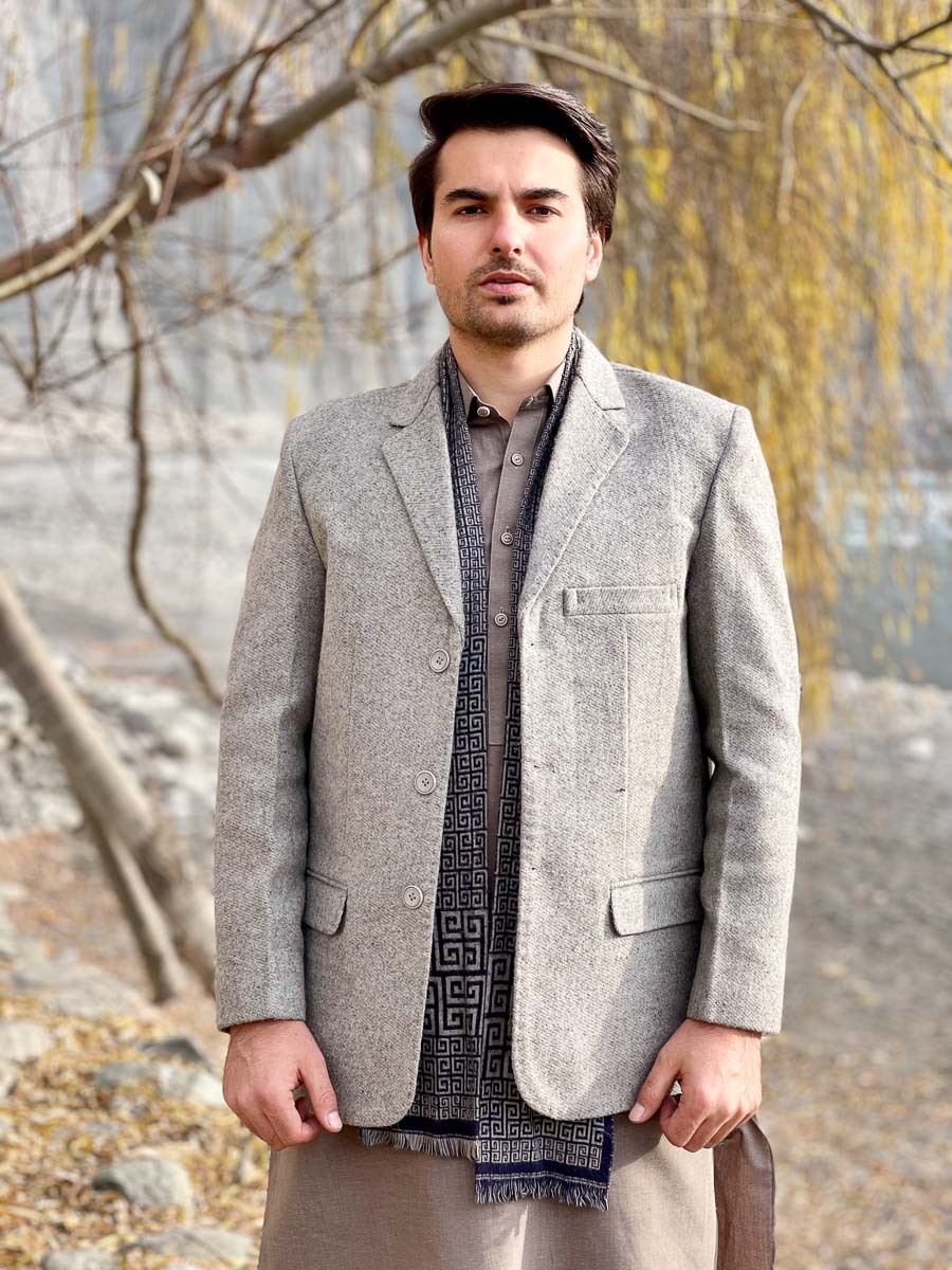 Premium Woolen Blazer for Men - Handmade - Chitral Wool