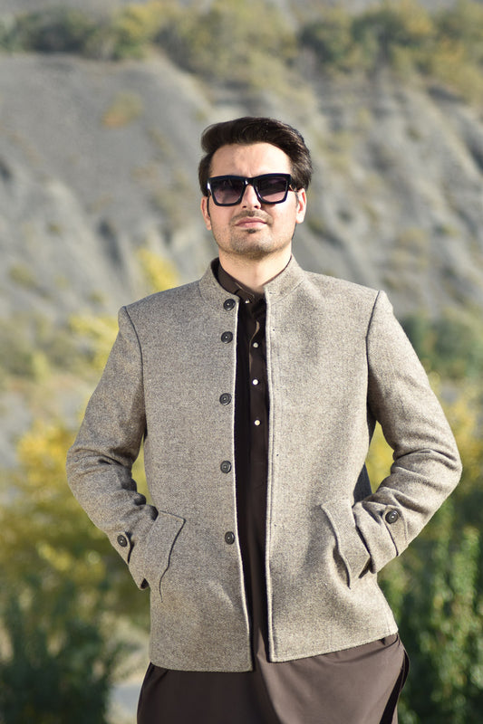 Premium Woolen Prince Coat for Men - Handmade - Chitral Wool