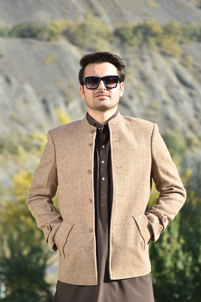 Premium Woolen Prince Coat for Men - Handmade - Chitral Wool