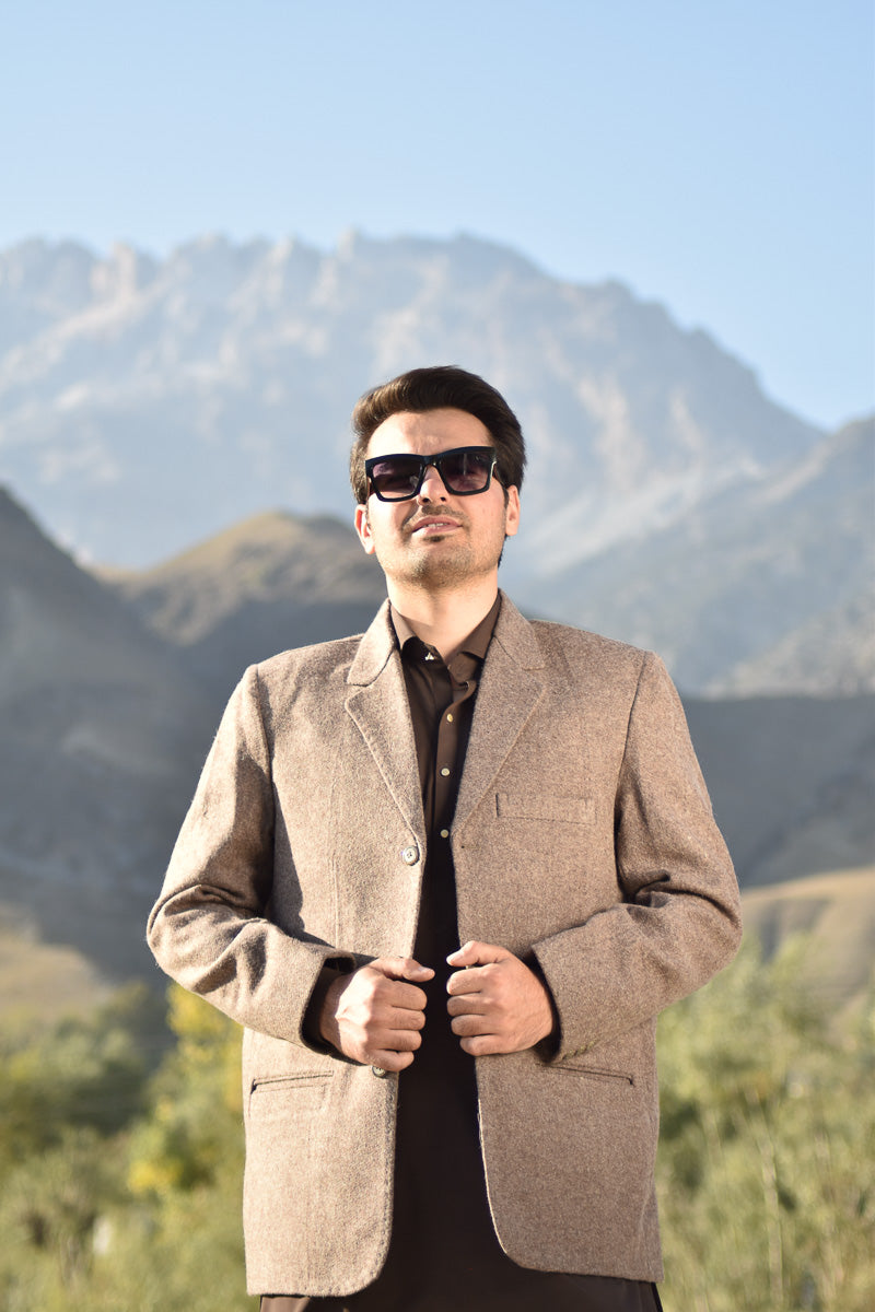 Premium Woolen Blazer for Men - Handmade - Chitral Wool