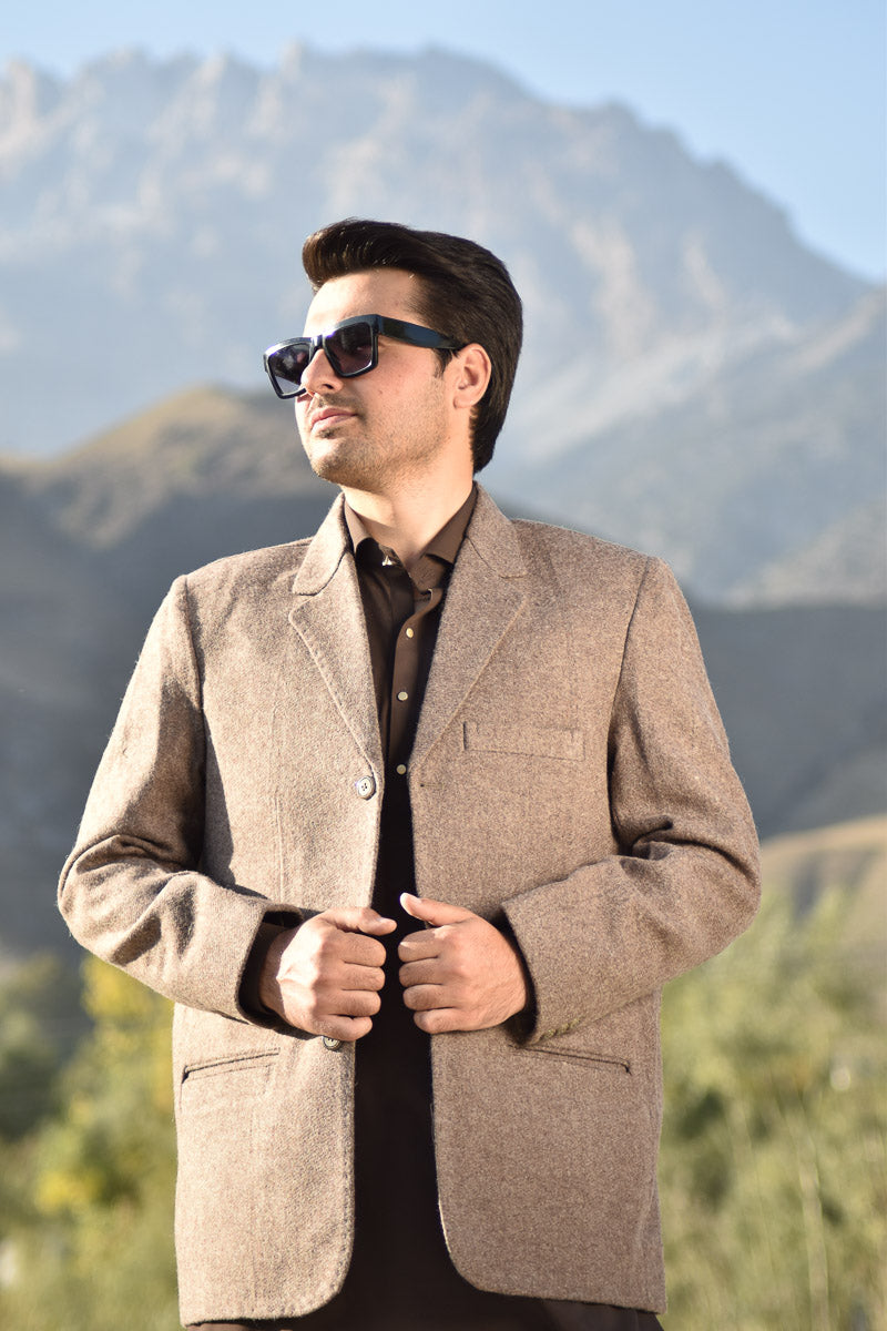 Premium Woolen Blazer for Men - Handmade - Chitral Wool