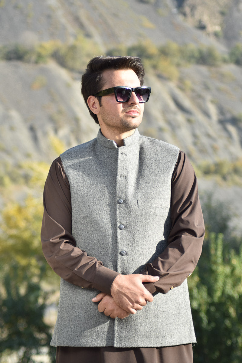 Premium Woolen Waistcoat for Men - Handmade - Chitral Wool
