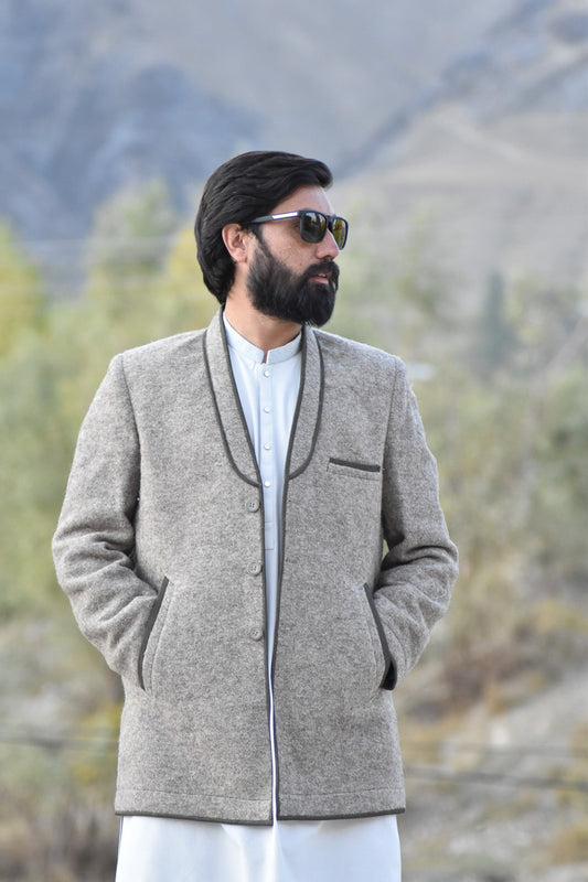 Premium Woolen Coat for Men - Handmade - Chitral Wool