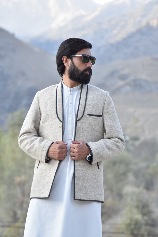 Premium Woolen Coat for Men - Handmade - Chitral Wool