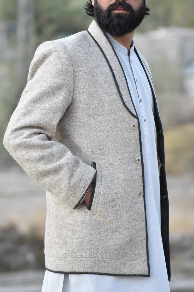 Premium Woolen Coat for Men - Handmade - Chitral Wool