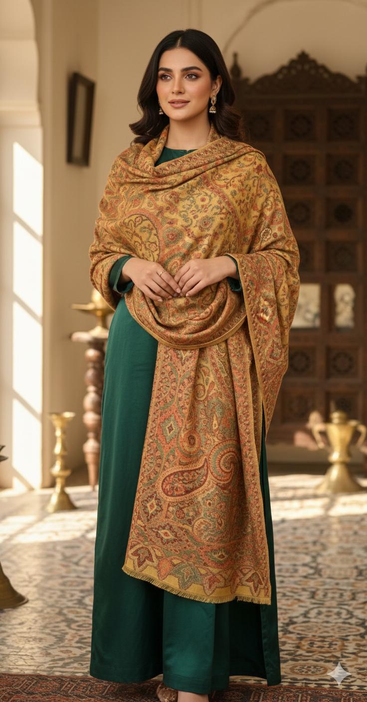 Premium Cashmere Shawl for Women – Soft, Warm & Elegant | Handmade Cashmere Wool - Chitral Wool