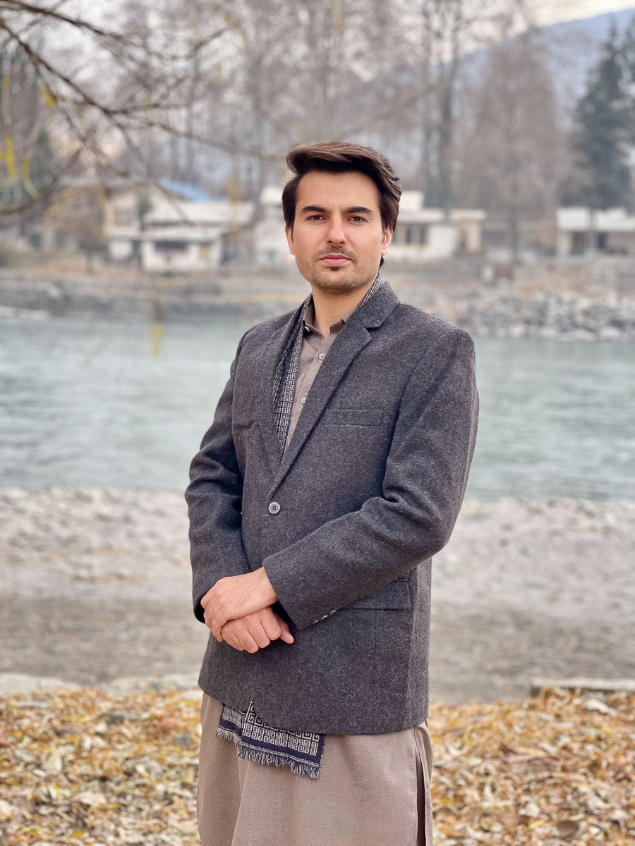 Premium Woolen Blazer for Men - Handmade - Chitral Wool