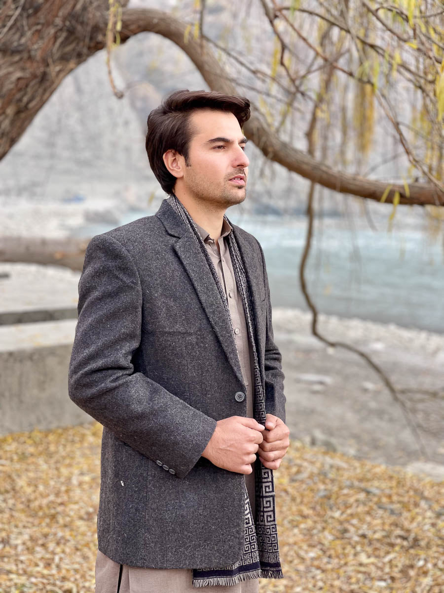 Premium Woolen Blazer for Men - Handmade - Chitral Wool