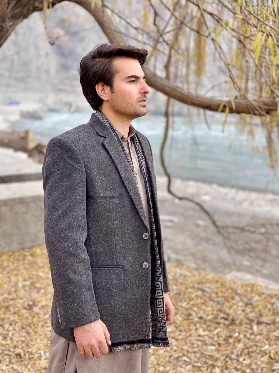 Premium Woolen Blazer for Men - Handmade - Chitral Wool