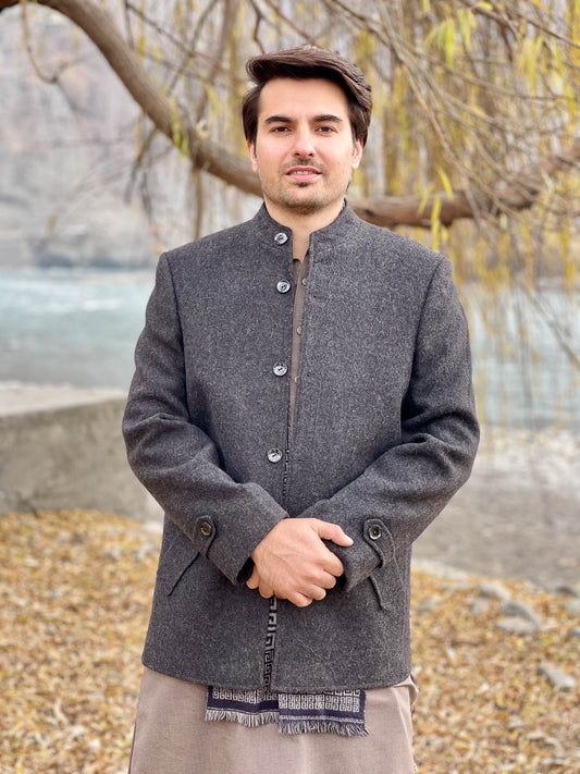 Premium Woolen Prince Coat for Men - Handmade