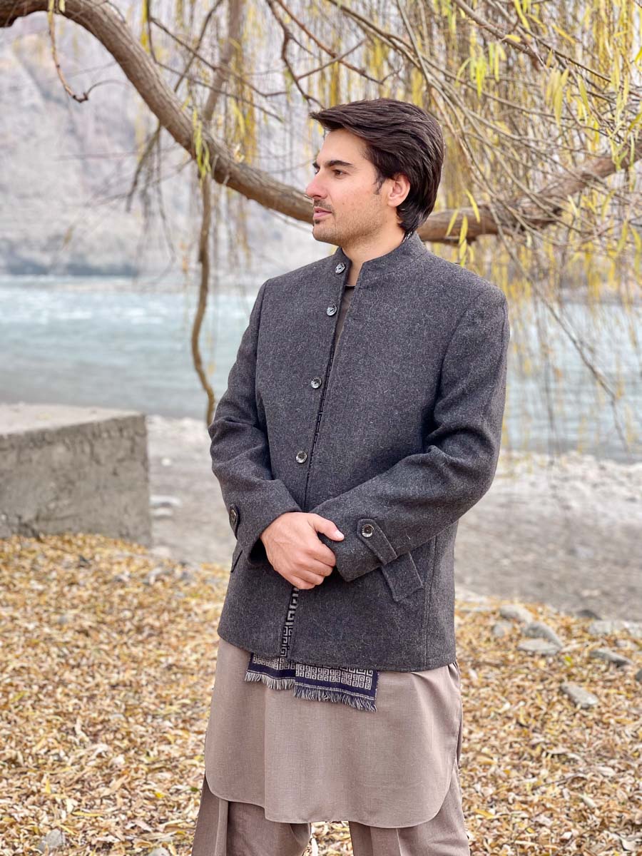 Premium Woolen Prince Coat for Men - Handmade