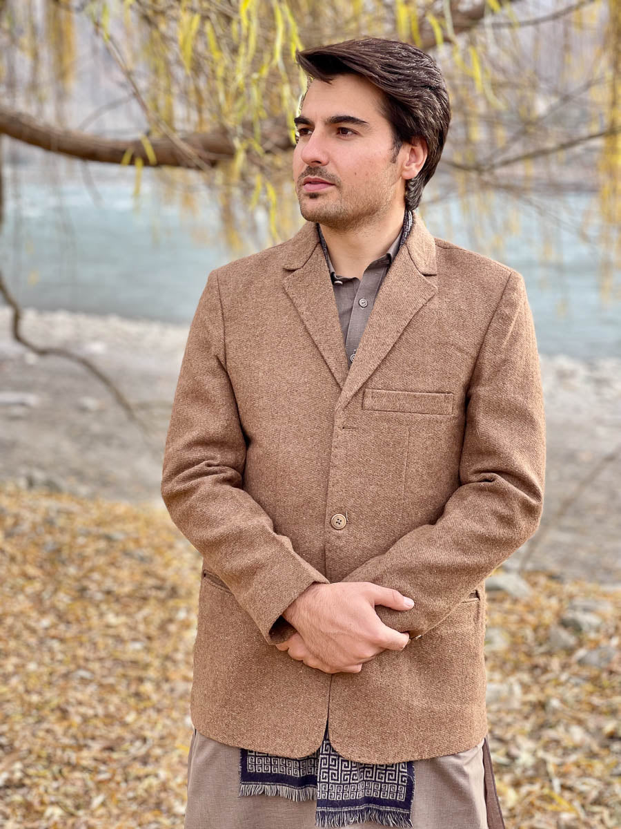 Premium Woolen Blazer for Men - Handmade - Chitral Wool