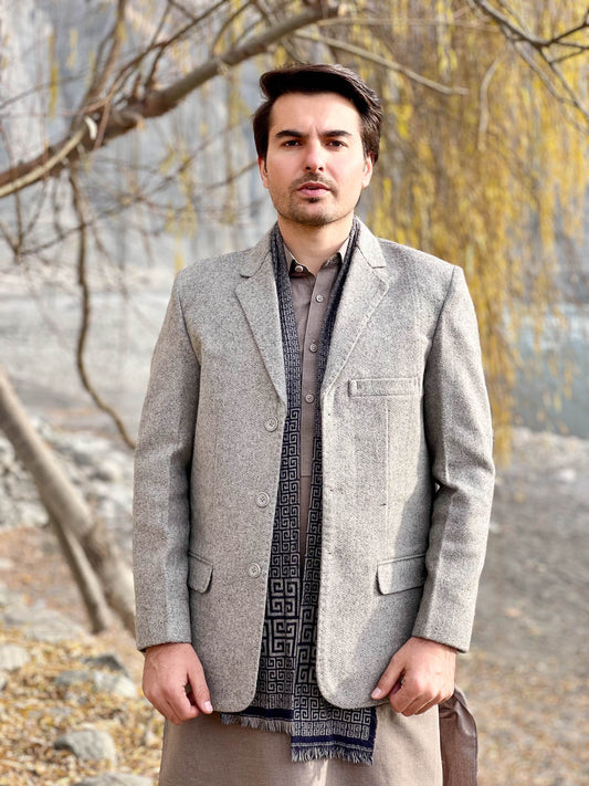 Premium Woolen Blazer for Men - Handmade