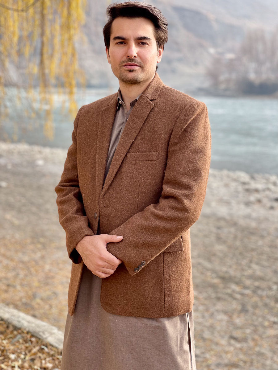 Premium Woolen Blazer for Men - Handmade - Chitral Wool