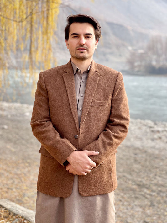 Premium Woolen Blazer for Men - Handmade