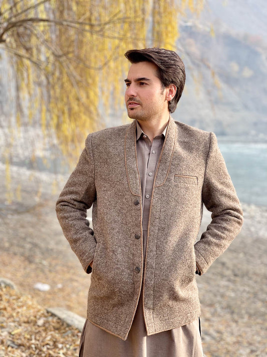 Premium Woolen Coat for Men - Handmade